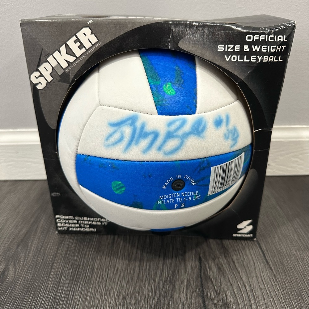 Autographed Olympian Lloy Ball Spiker Volleyball - like new condition